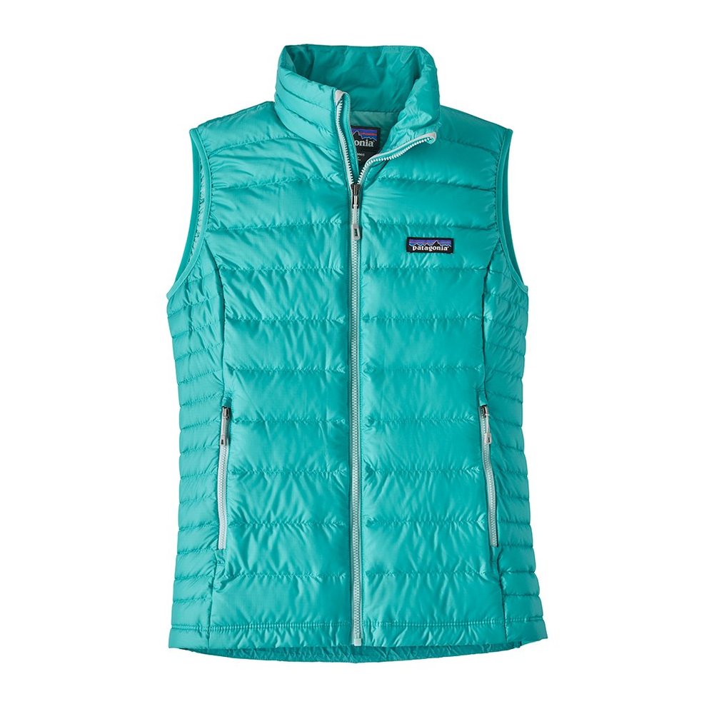 Teal Patagonia Goosedown Puffer Vest XS